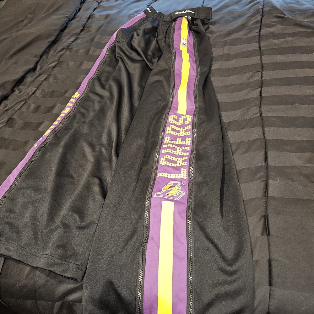 Vintage Lakers Zipway Black and Purple Track Pants